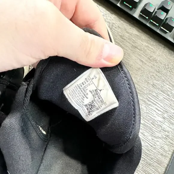 NIKE Air Jordan 1 Women Retro High Yin Yang Black & White Sneakers Size 8 - Picture 6 of 6